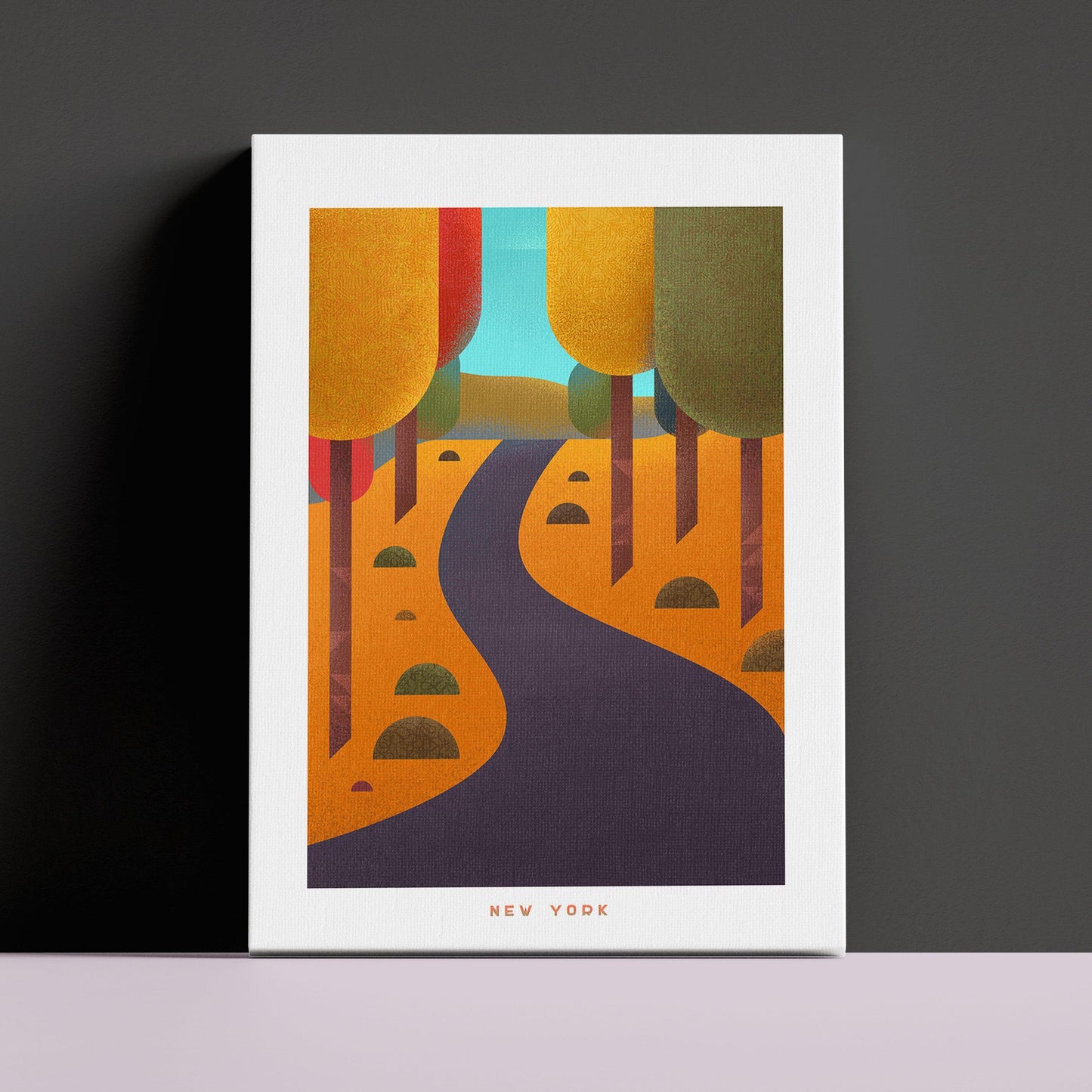 New York Travel Poster Canvas-Canvas-Yesteeyear