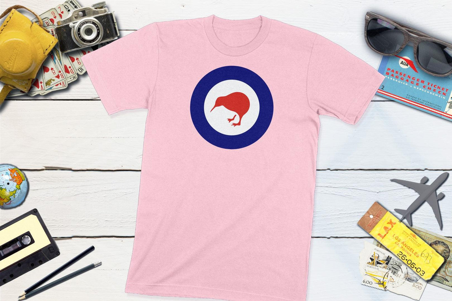 New Zealand Roundel - RNZAF Kiwi-Unisex T-shirt-Yesteeyear