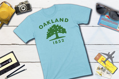 Oakland California City Flag Shirt-Unisex T-shirt-Yesteeyear