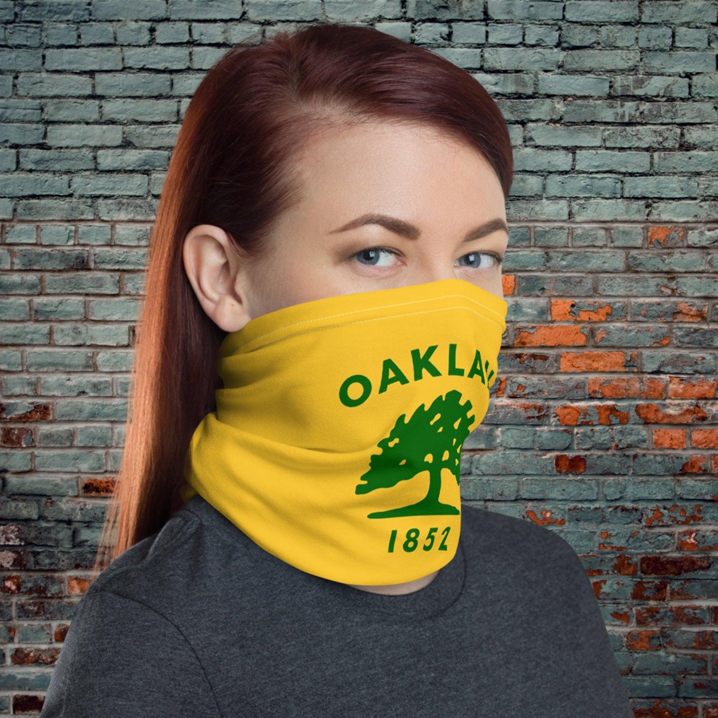 Oakland California Flag Neck Gaiter-Neck Gaiter-Yesteeyear