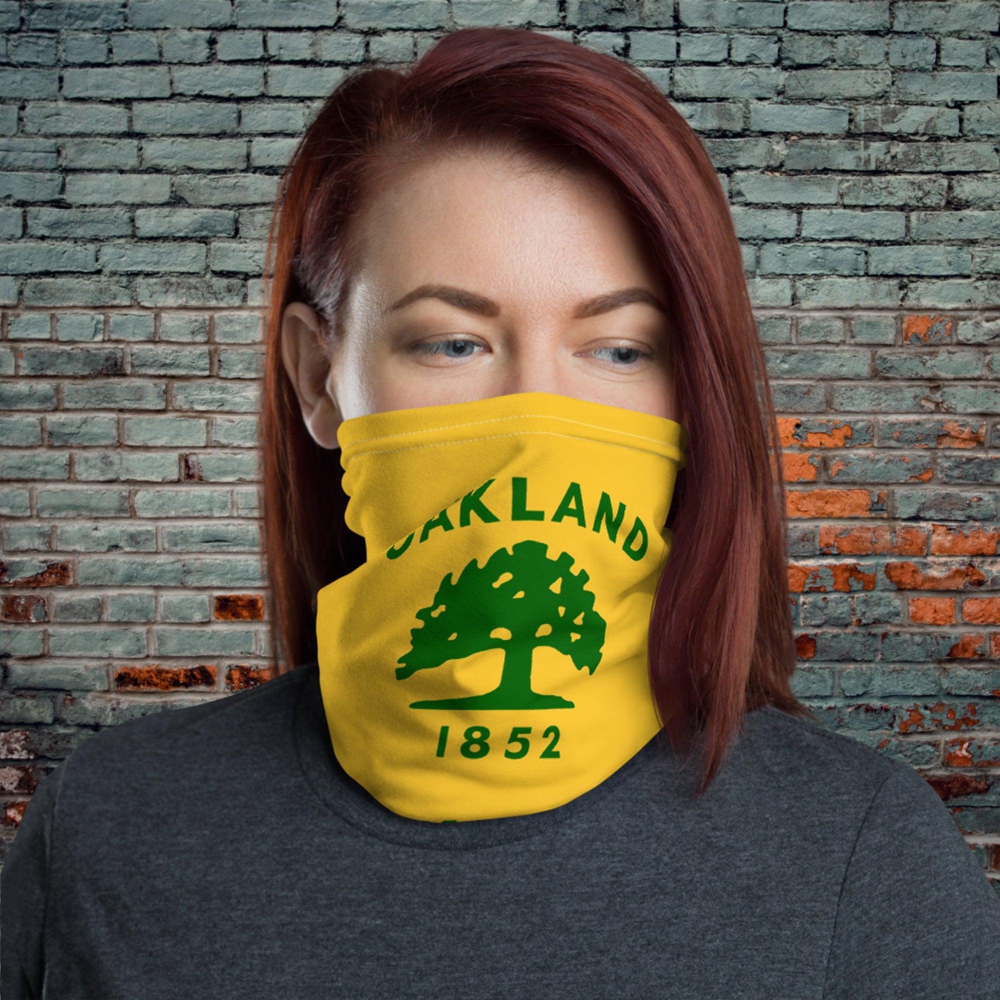 Oakland California Flag Neck Gaiter-Neck Gaiter-Yesteeyear
