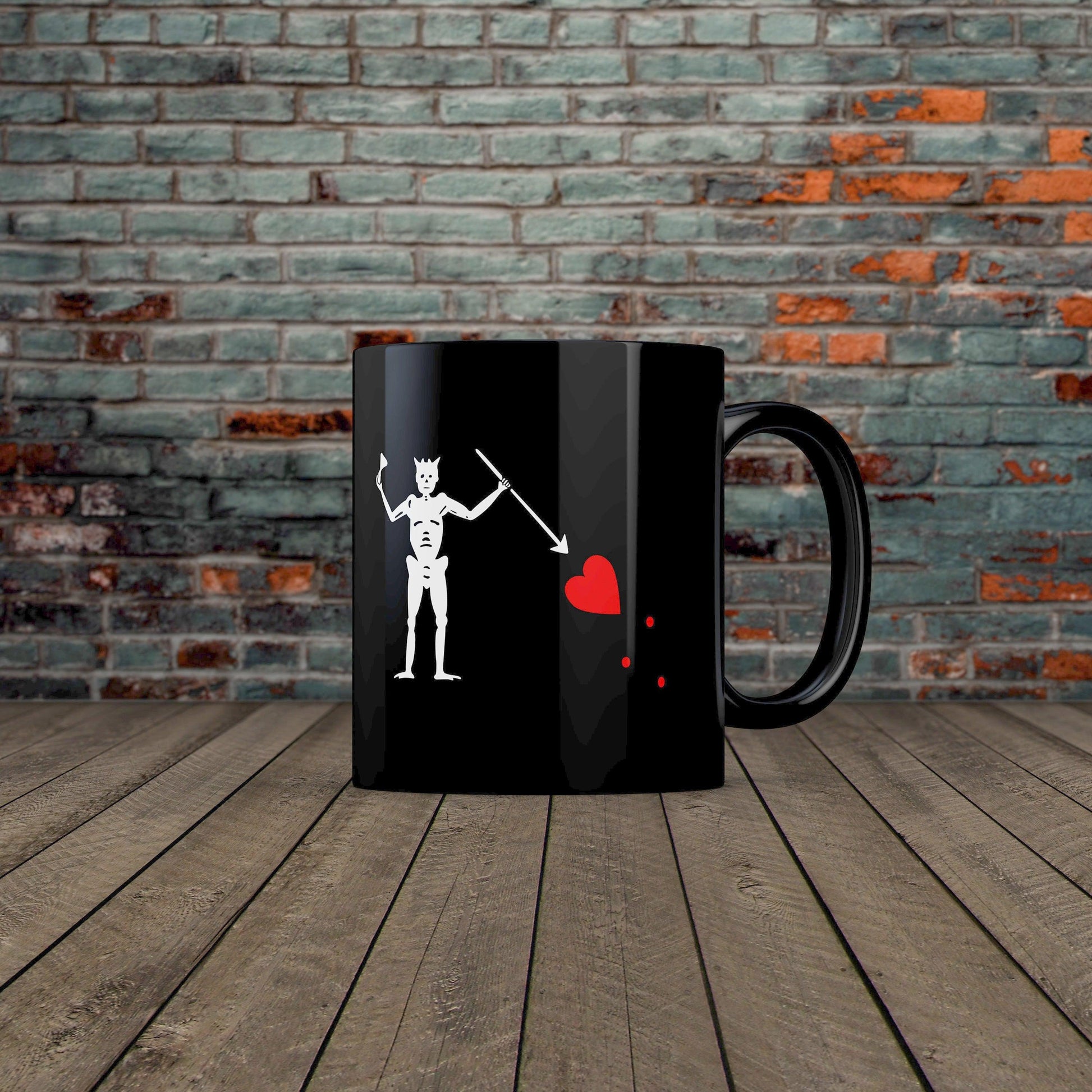 Pirate Blackbeard Flag Mug-Ceramic Coffee Mug-Yesteeyear