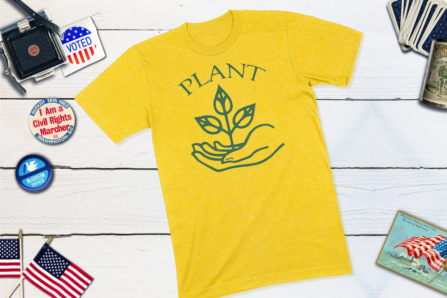 Plant Peace Anti-War Shirt-Unisex T-shirt-Yesteeyear