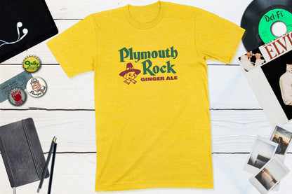 Plymouth Rock Ginger Ale Vintage Soda Pop Bottle Cap-Unisex T-shirt-Yesteeyear