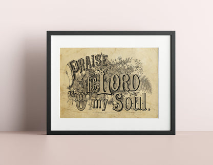 Praise the Lord O My Soul Currier & Ives Poster Print-Poster-Yesteeyear