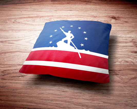 Richmond Flag Throw Pillow - Richmond Virginia Flag Throw Pillow-Throw Pillow-Yesteeyear