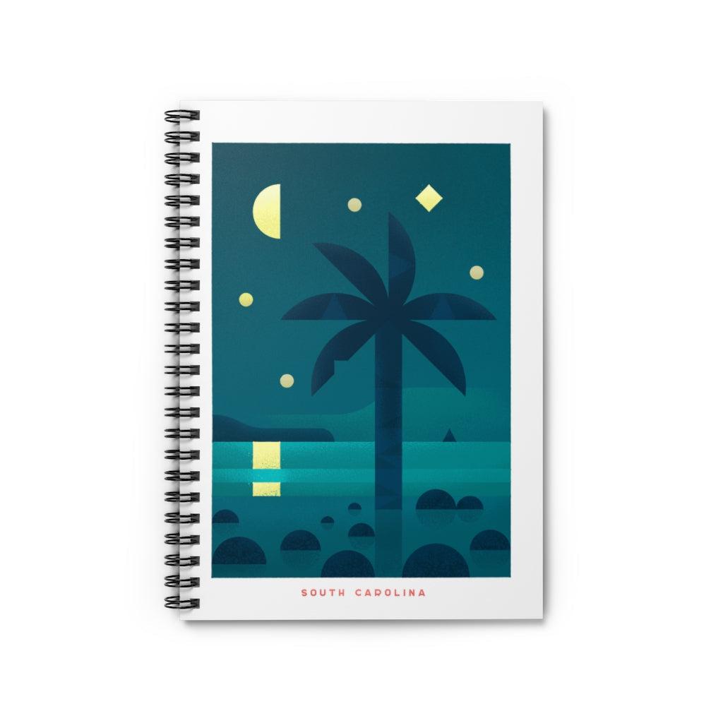 South Carolina Travel Poster Spiral Notebook-Paper products-Yesteeyear