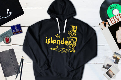 The Islander Restaurant Los Angeles Vintage Polynesian Matchbook-Hooded Sweatshirt-Yesteeyear