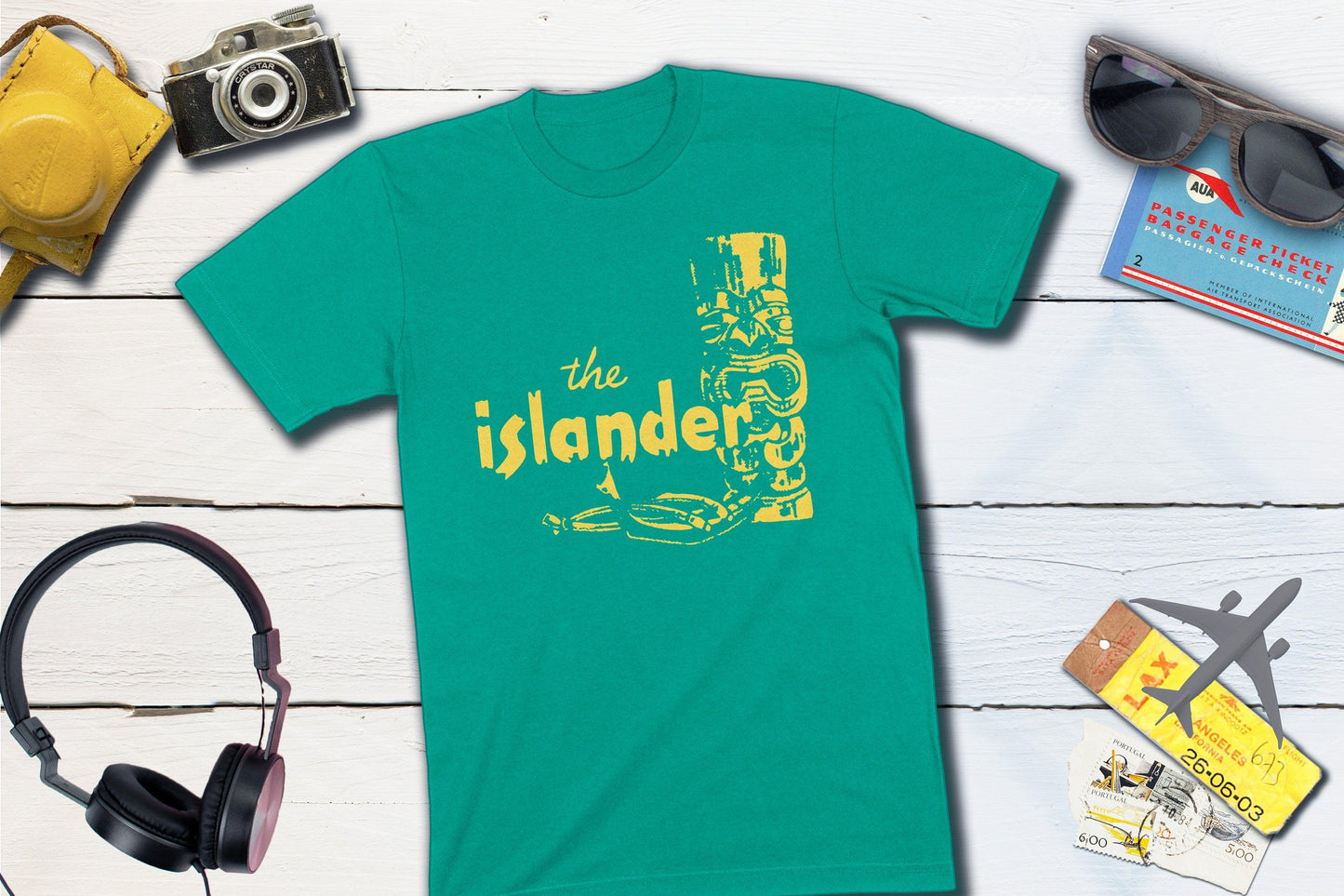 The Islander Restaurant Los Angeles Vintage Polynesian Matchbook-Unisex T-shirt-Yesteeyear