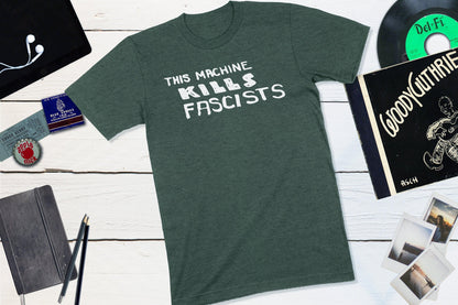 This Machine Kills Fascists - Folk Singer Woody Guthrie-Unisex T-shirt-Yesteeyear