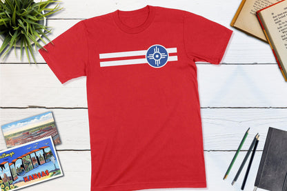Wichita Kansas City Flag-Unisex T-shirt-Yesteeyear