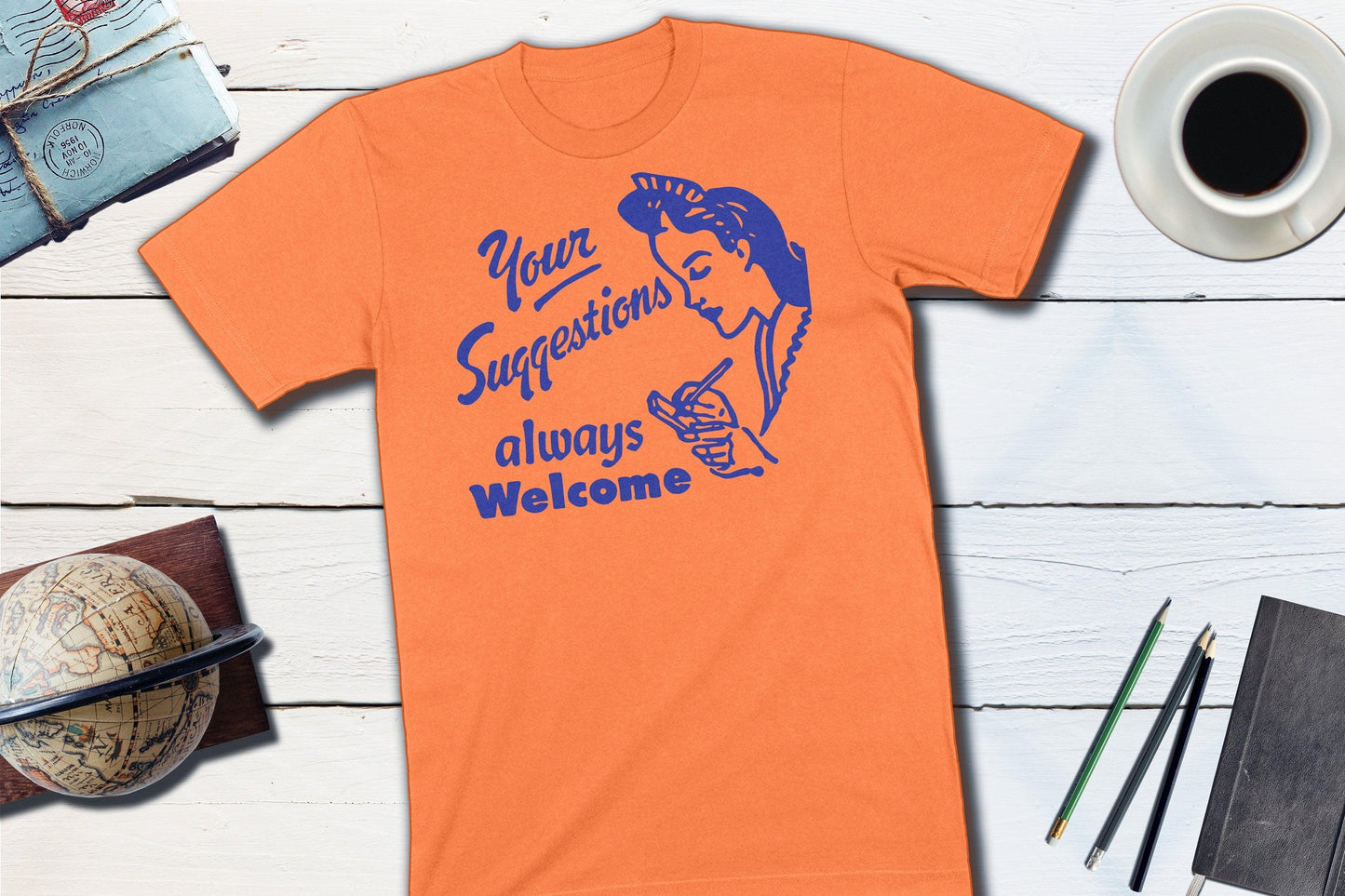 Your Suggestions Always Welcome Vintage Matchbook-Unisex T-shirt-Yesteeyear